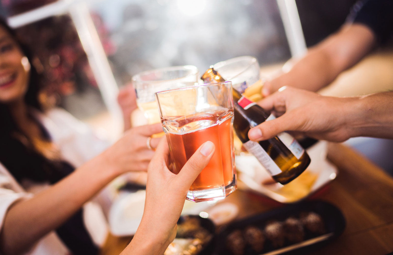 people having a toast