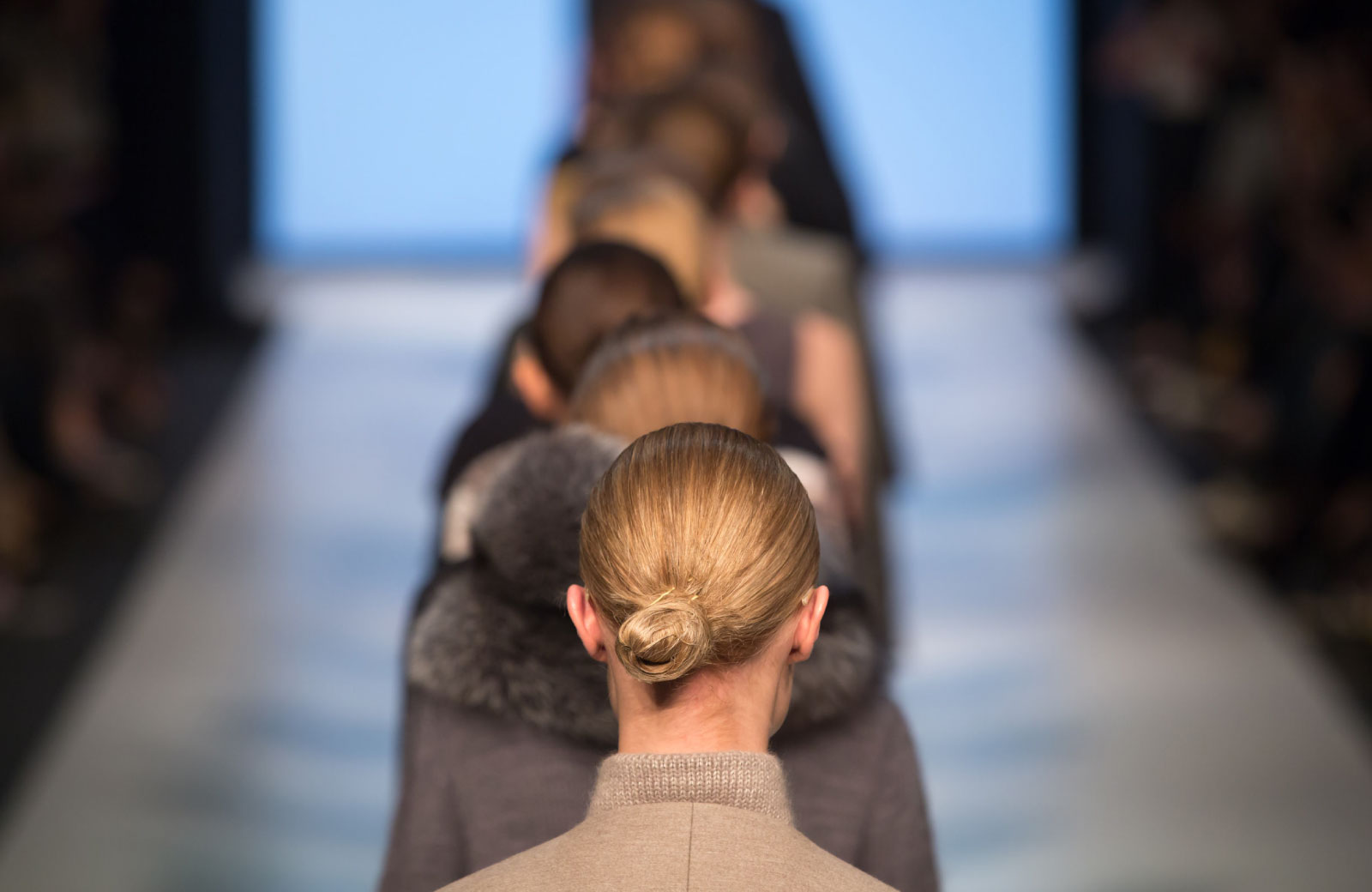 models walking the runway