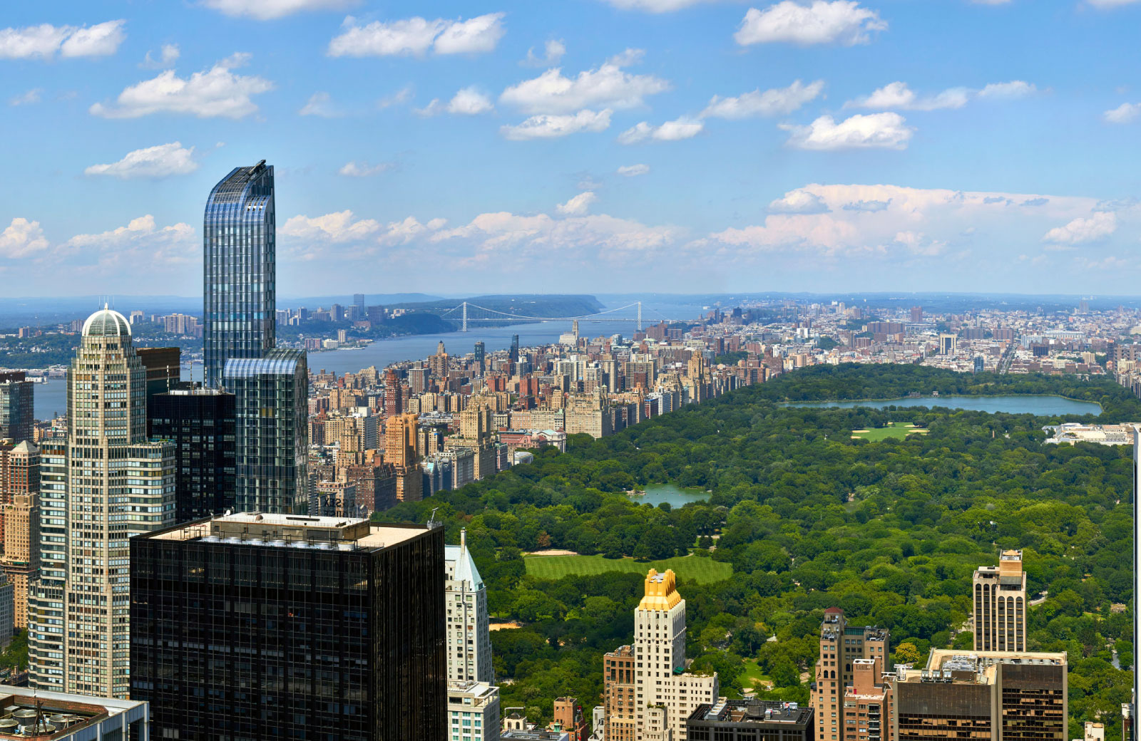 aerial view of central park
