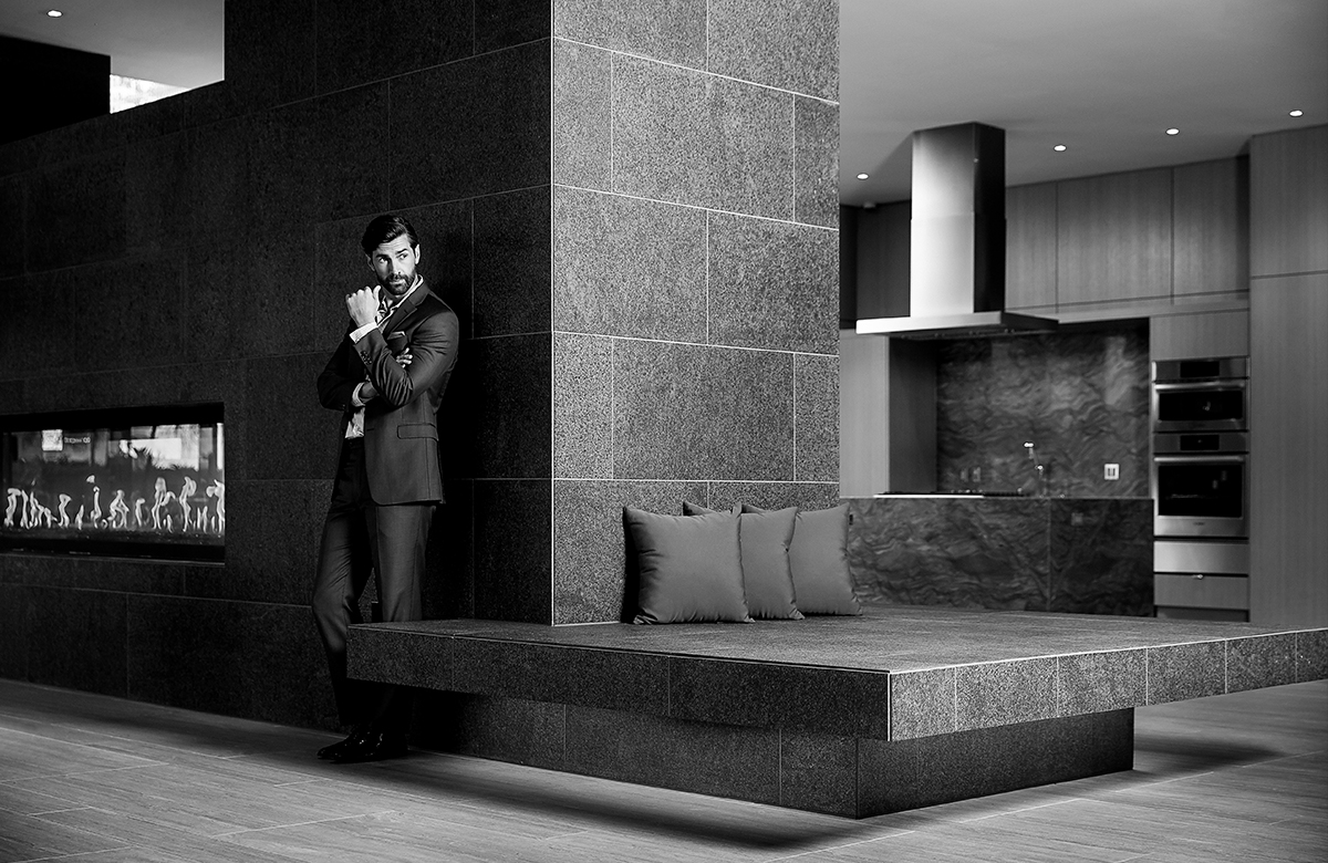 Couple Walking in Front of Atelier