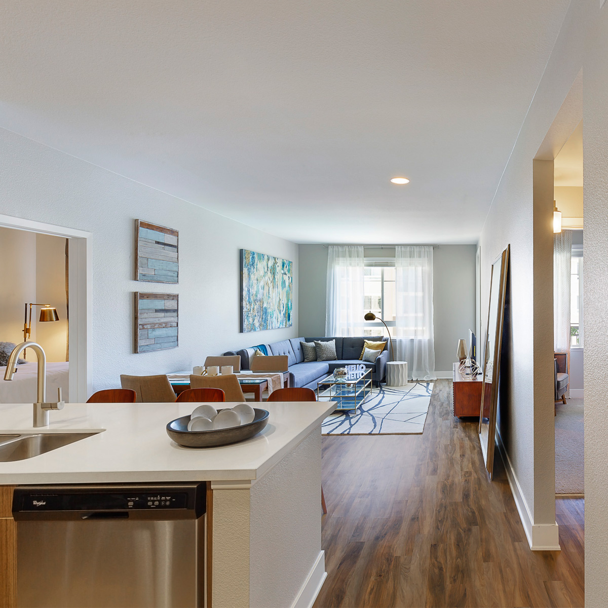 Alder - luxury apartment living room Floorplans