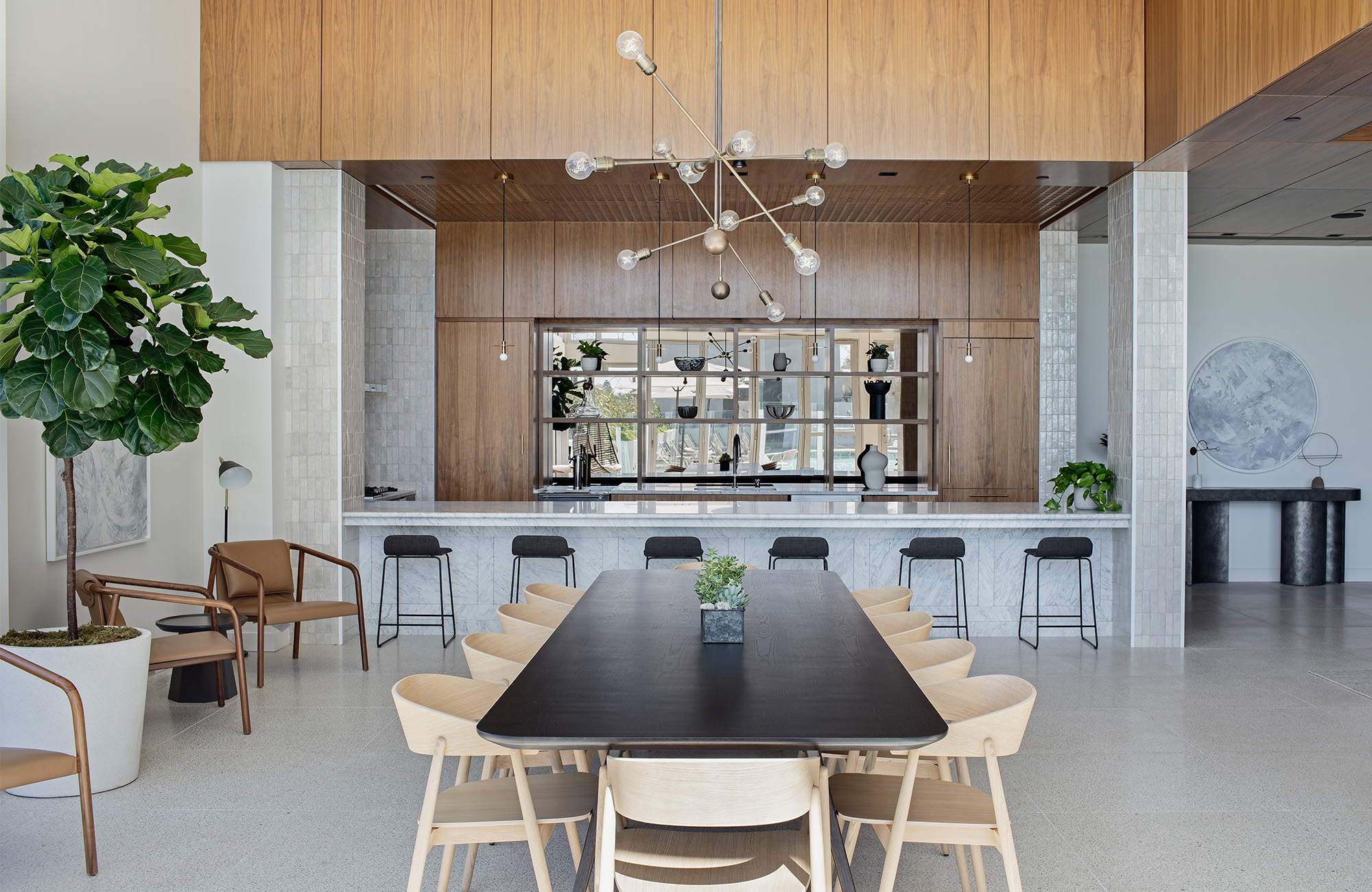 VOX Residences — Private dining and bar.
