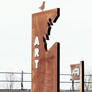 Local artwork signage