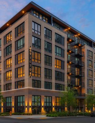 Exterior building photo at dusk