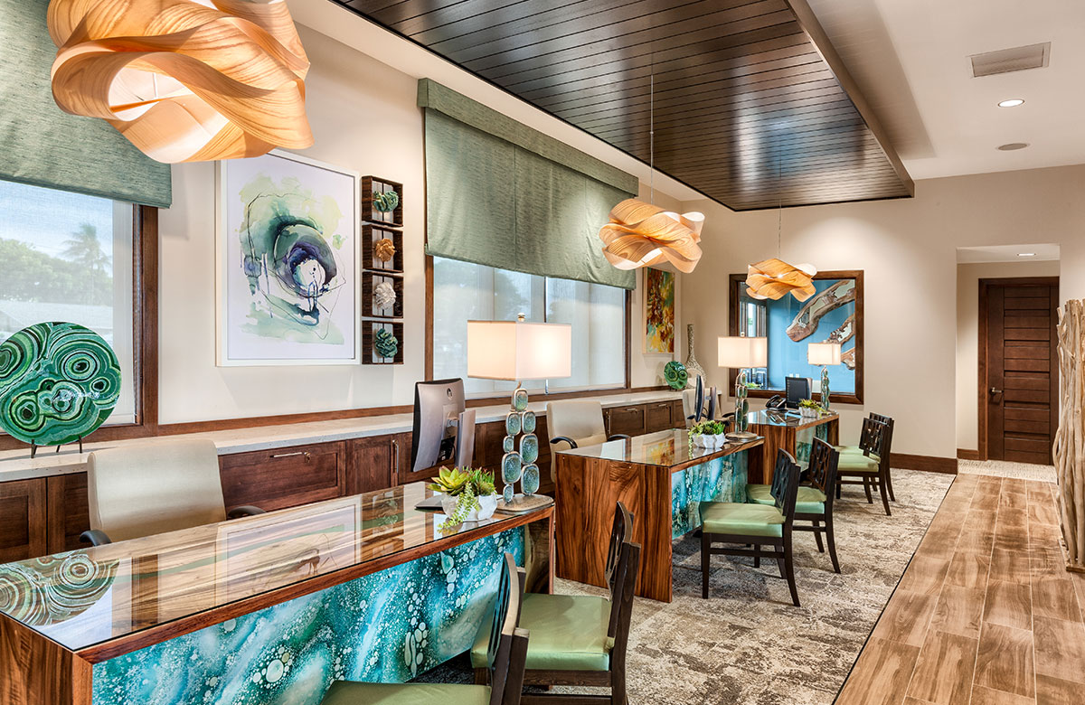 clubhouse Lounge at Kapilina Beach Homes - contact rental team