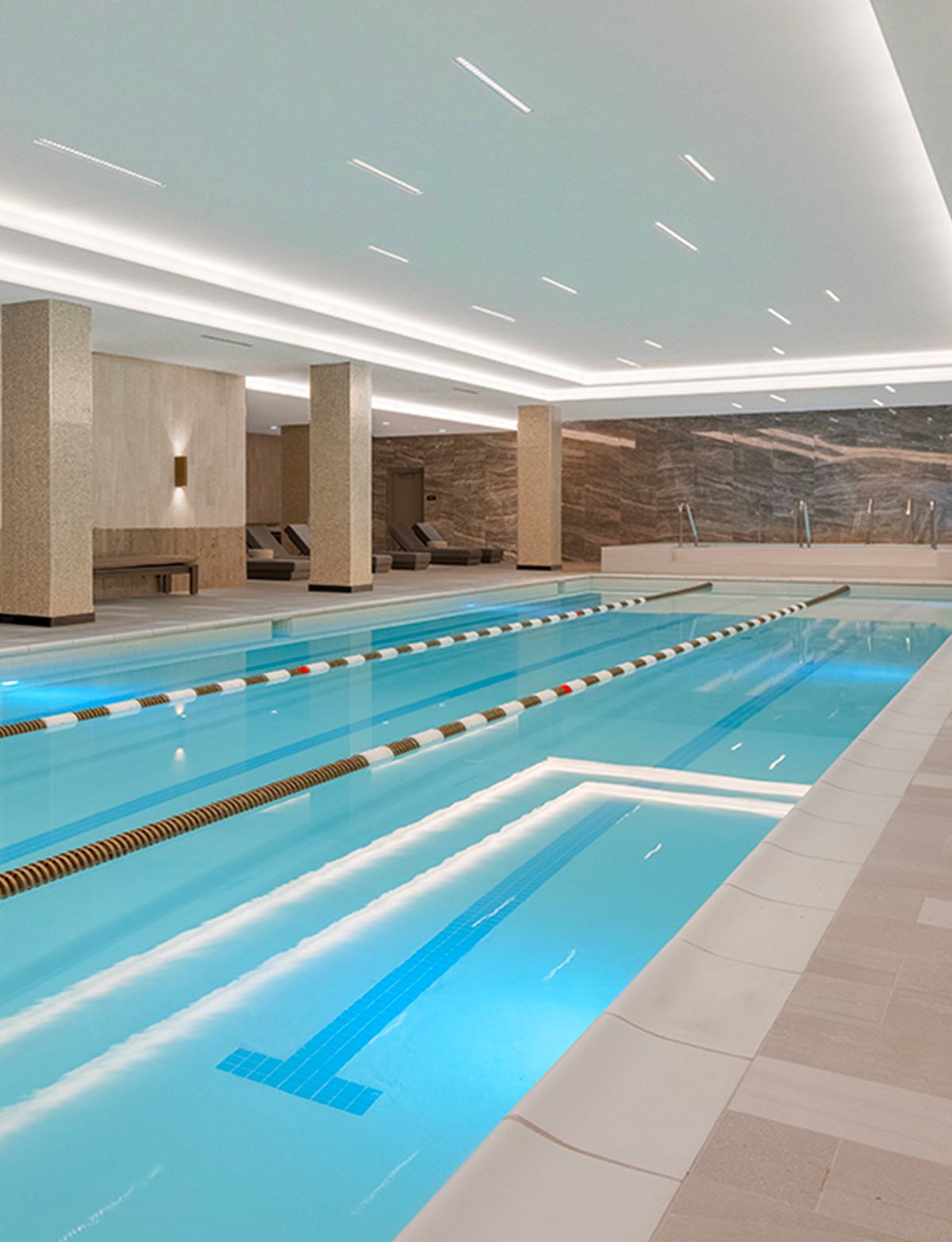 indoor lap pool