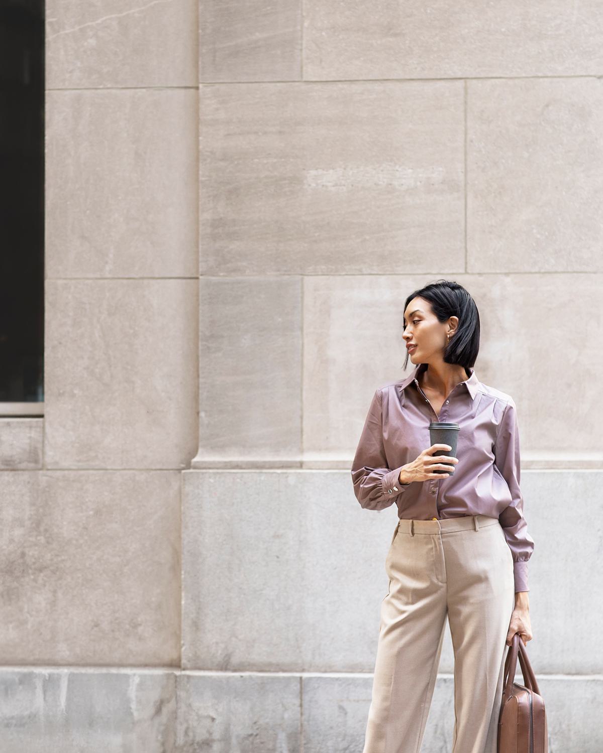 Business man walking to work