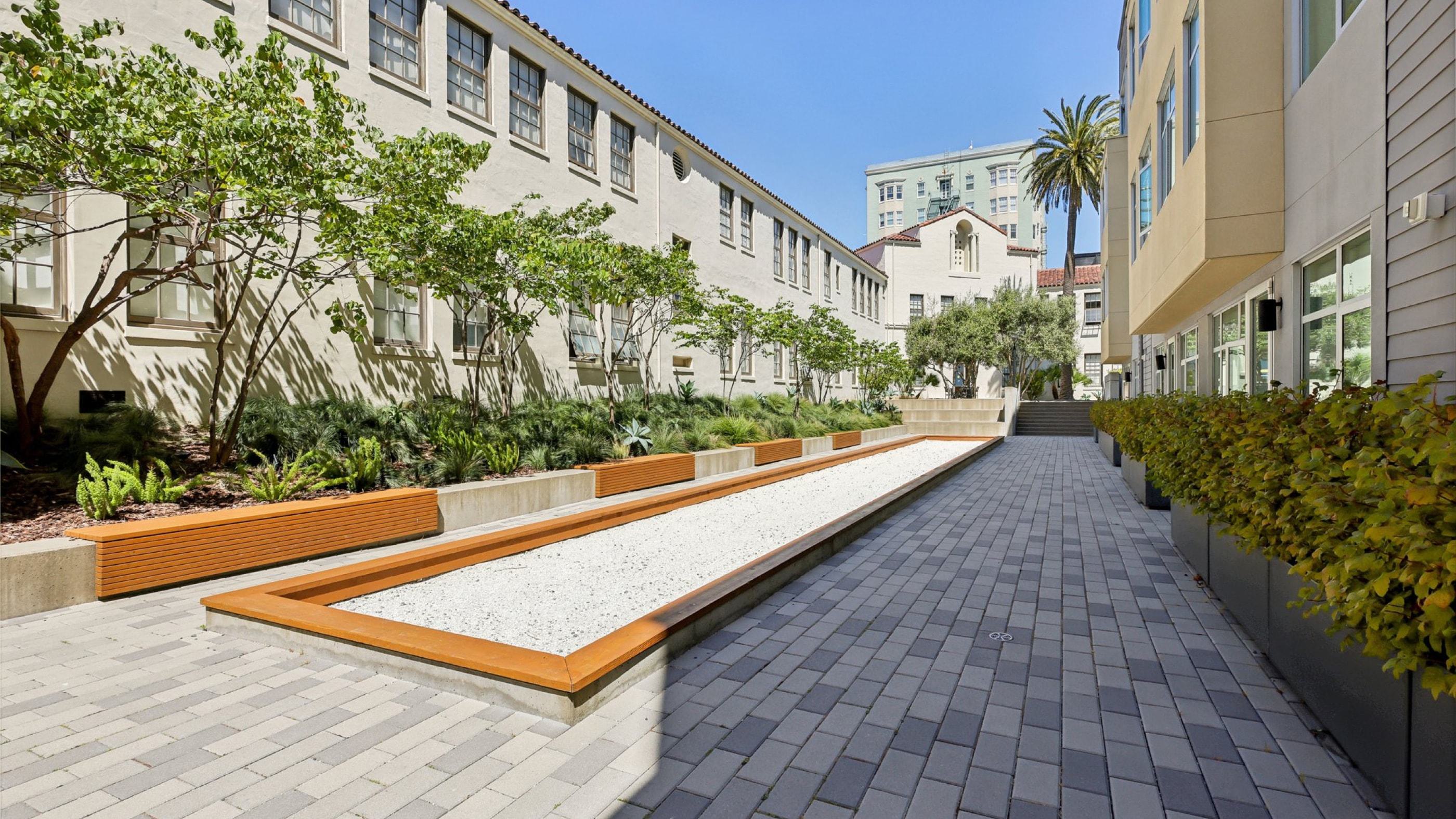 Bocce ball court