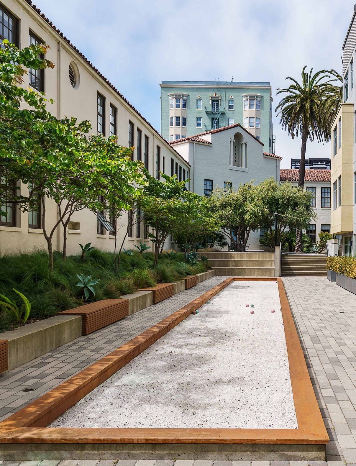 Bocce ball court