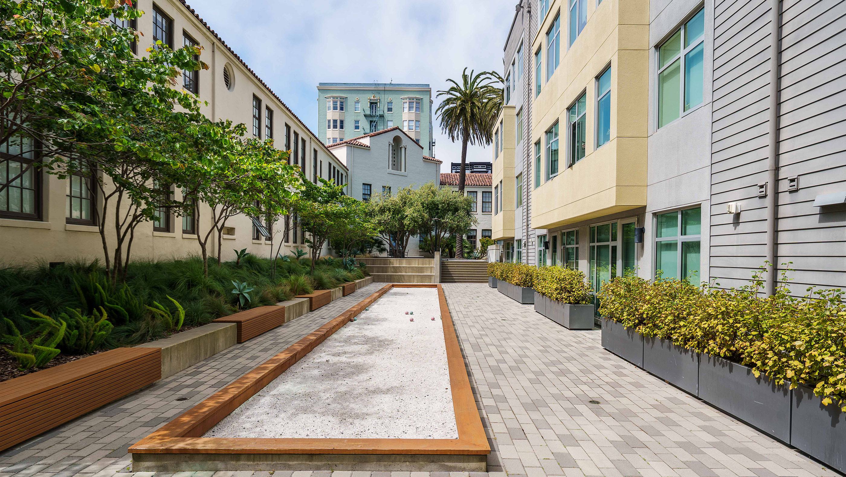 Bocce ball court