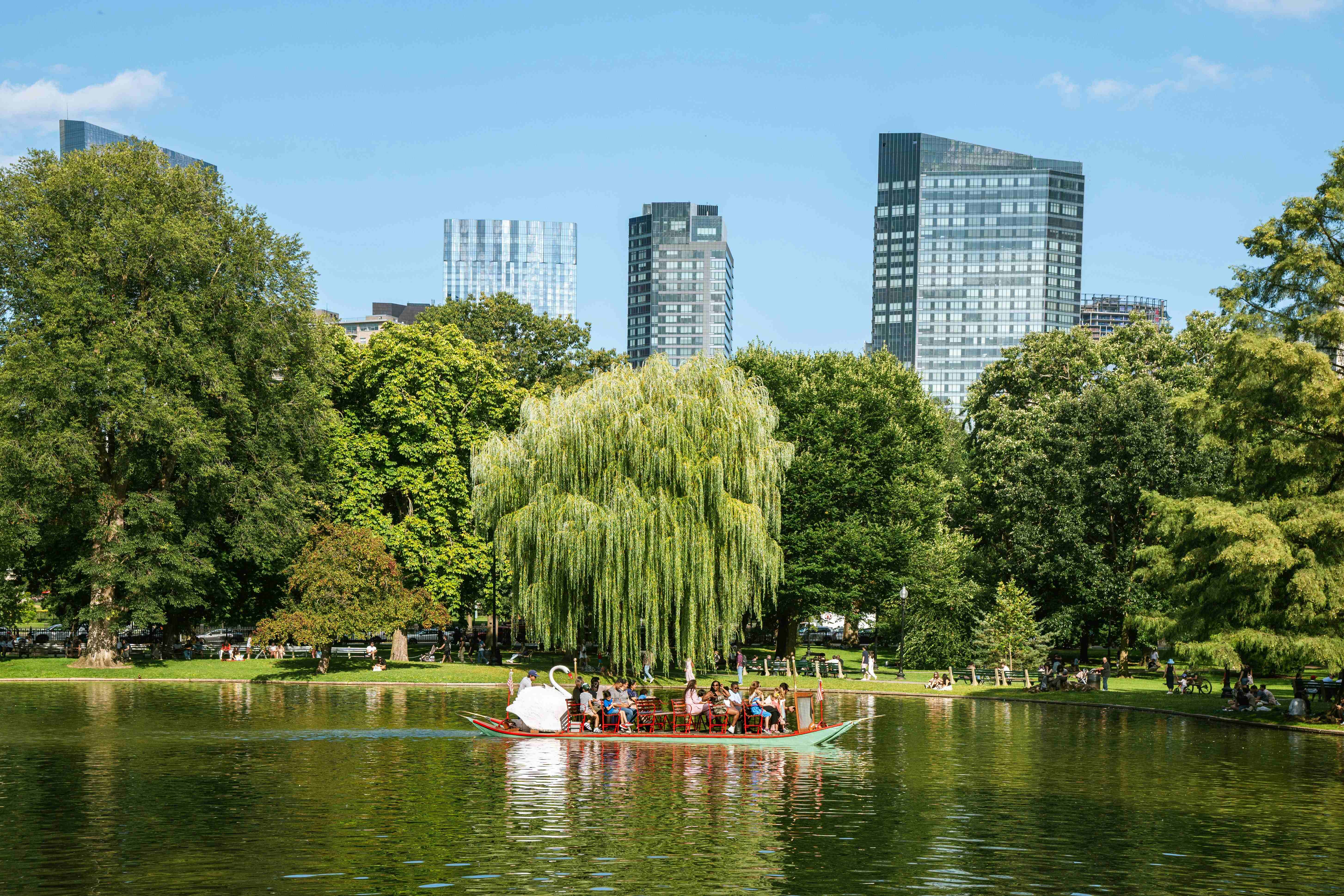 Boston Public Garden in Boston, MA, USA