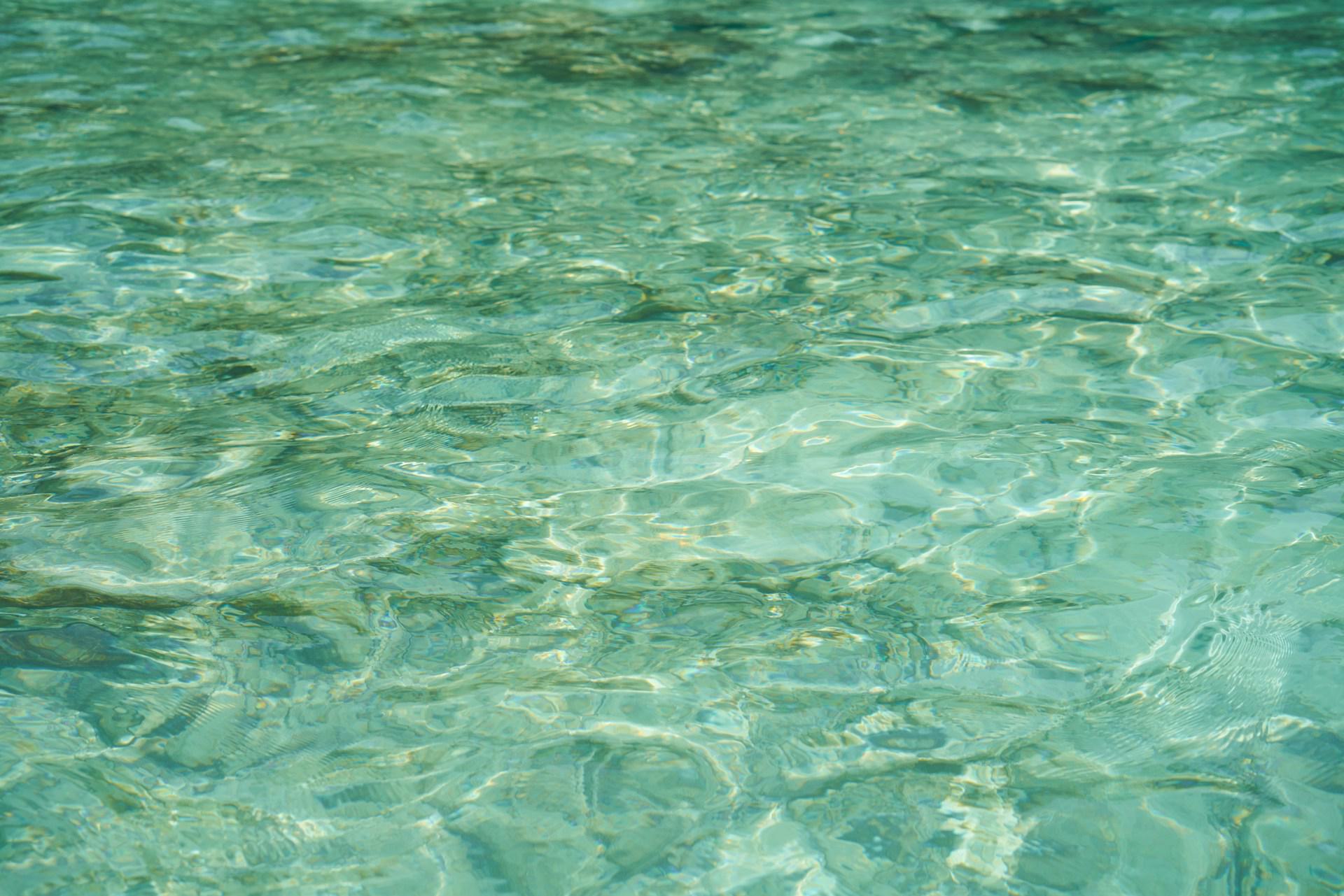 close up shot of sparkling pool water
