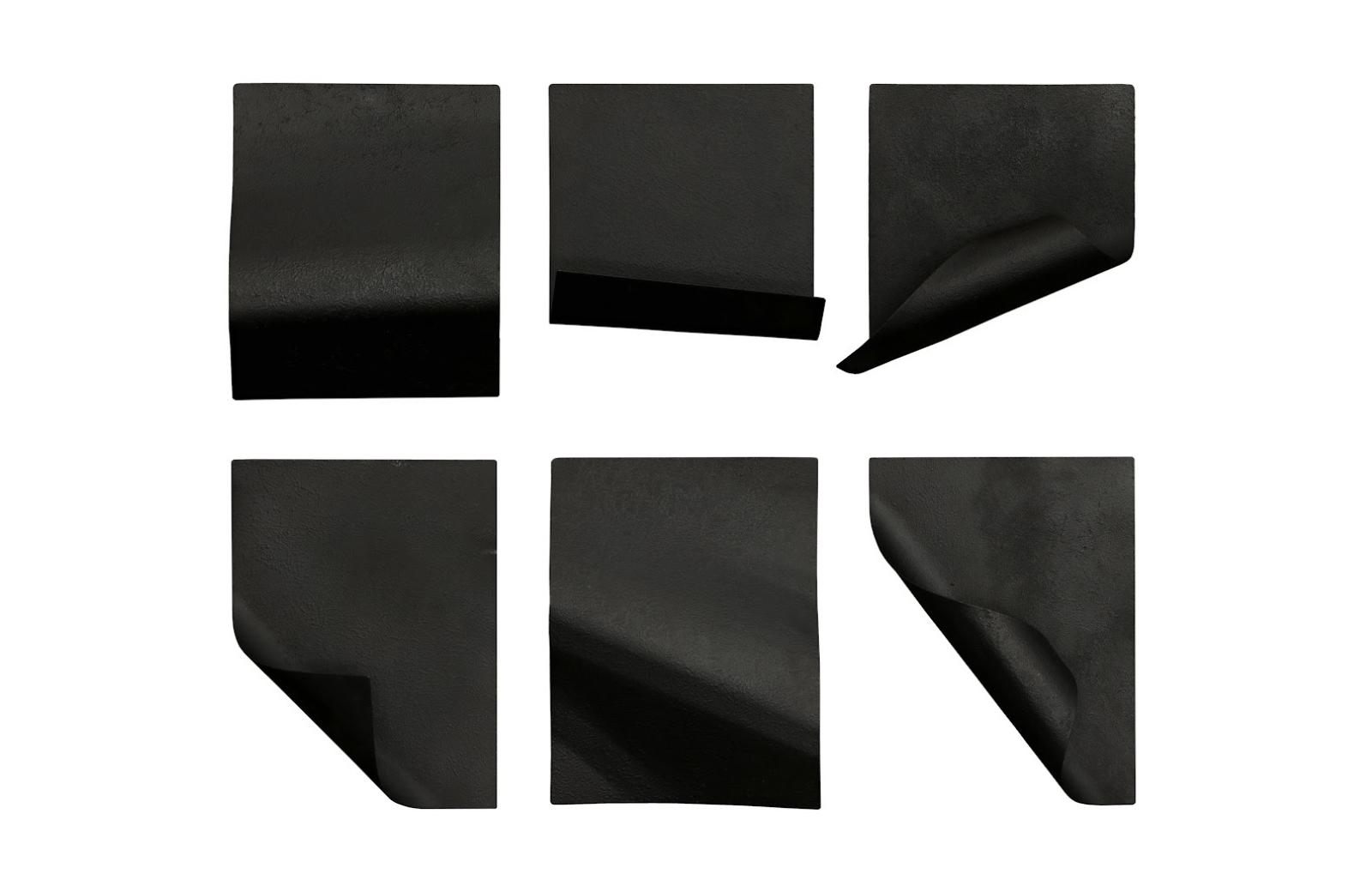 hand-sculpted metal tile carries a soft texture like a sheet of paper