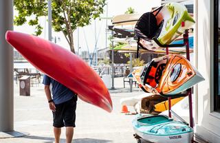 Kayak board rental outfitter on jack London square