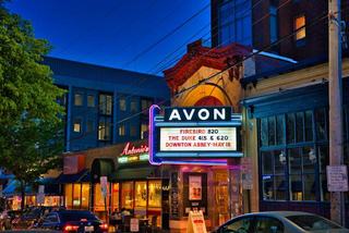 Avon movie theater in downtown stamford