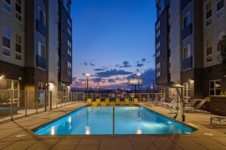 outdoor pool area at colab