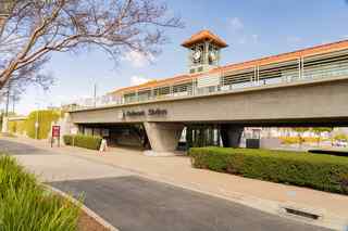 exterior of Belmont Caltrain station