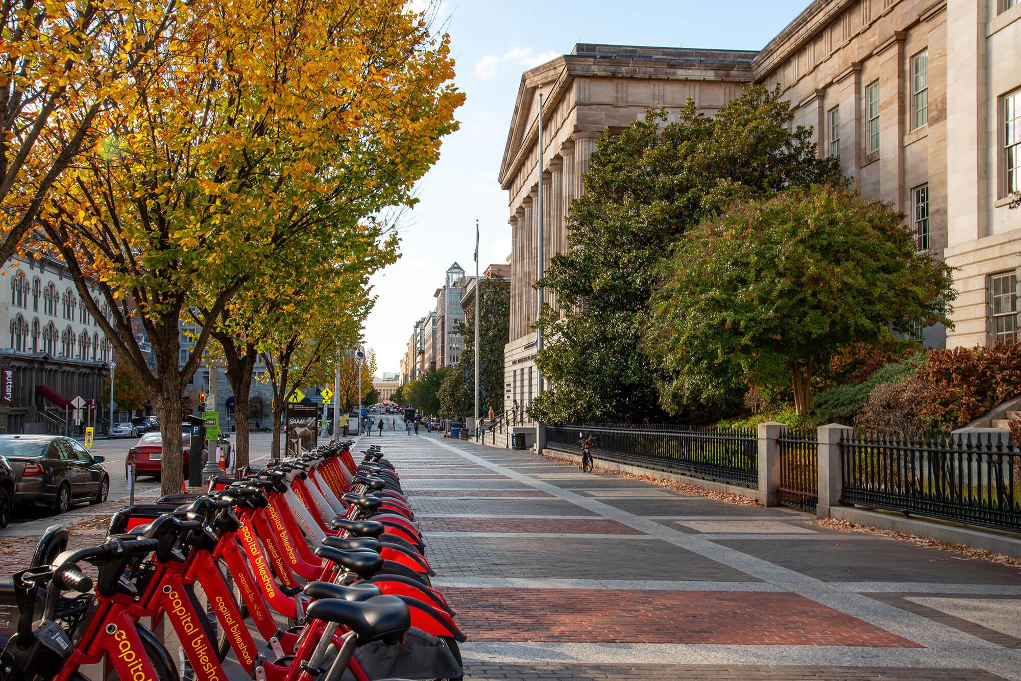 rideshare bikes near the national mall