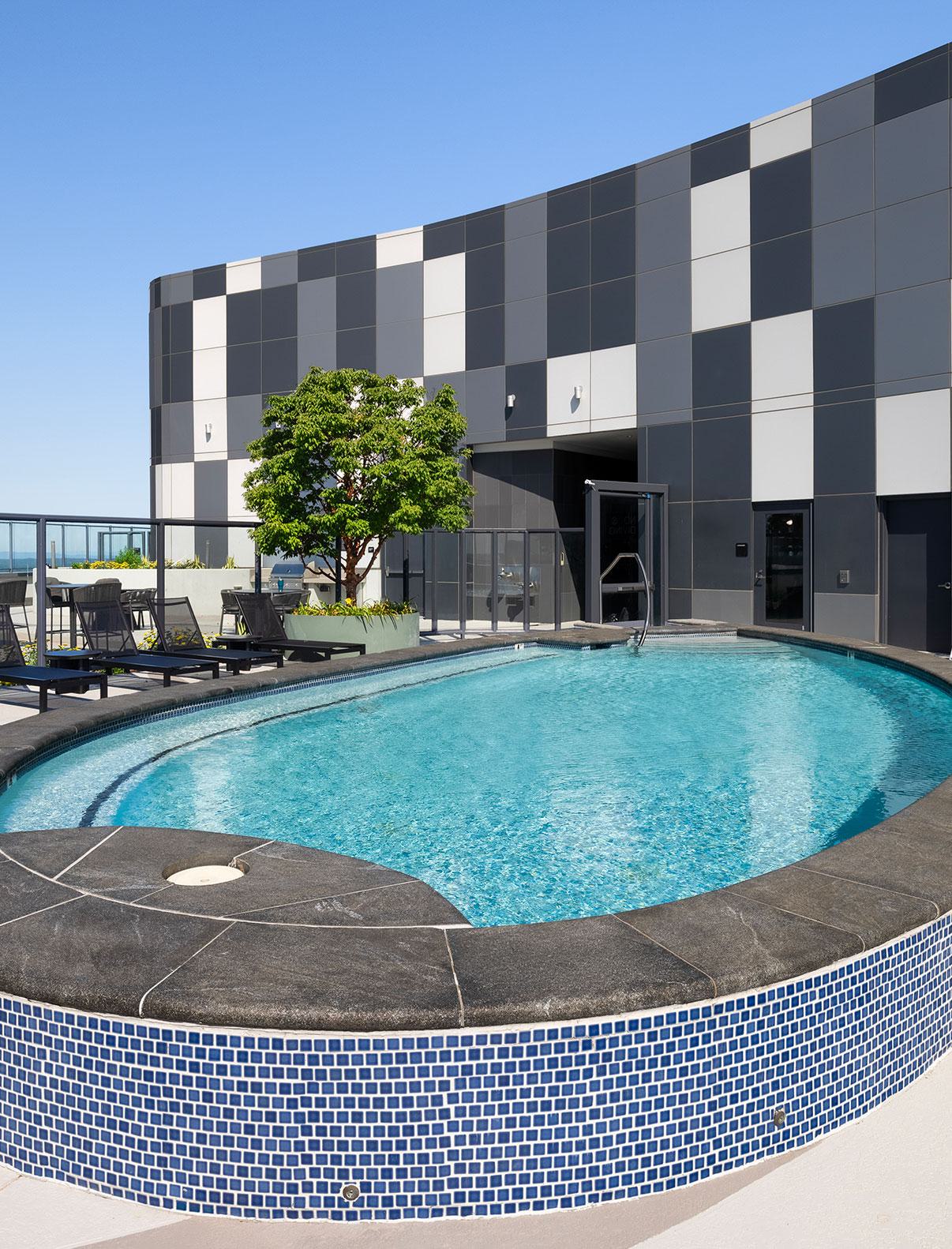 pool on rooftop