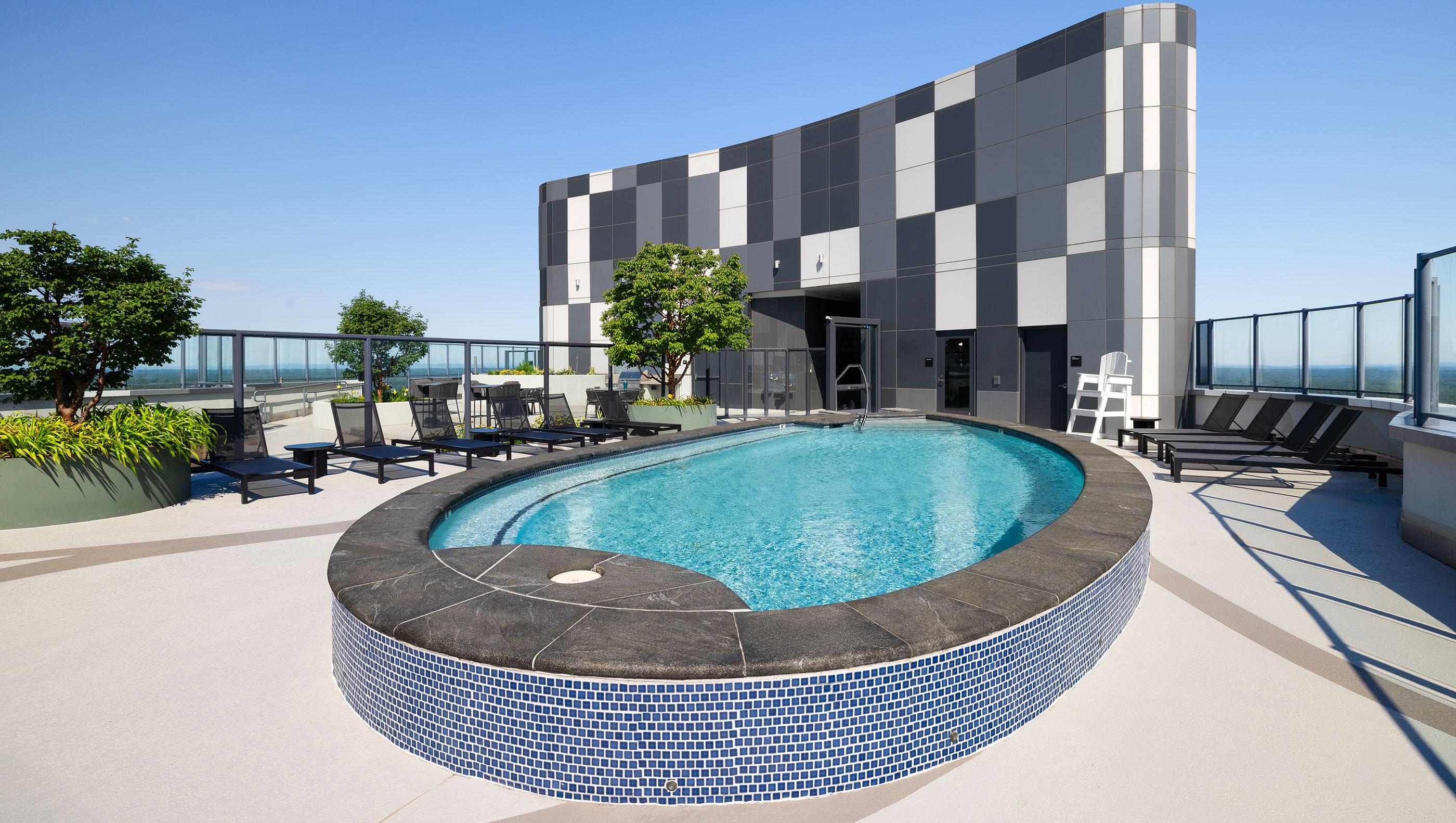 pool on rooftop