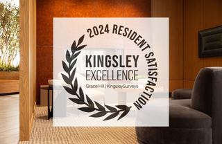 Kingsley Award of Excellence Logo in Resident Satisfaction