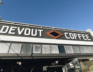 exterior of devout coffee in Fremont ca - historic niles district