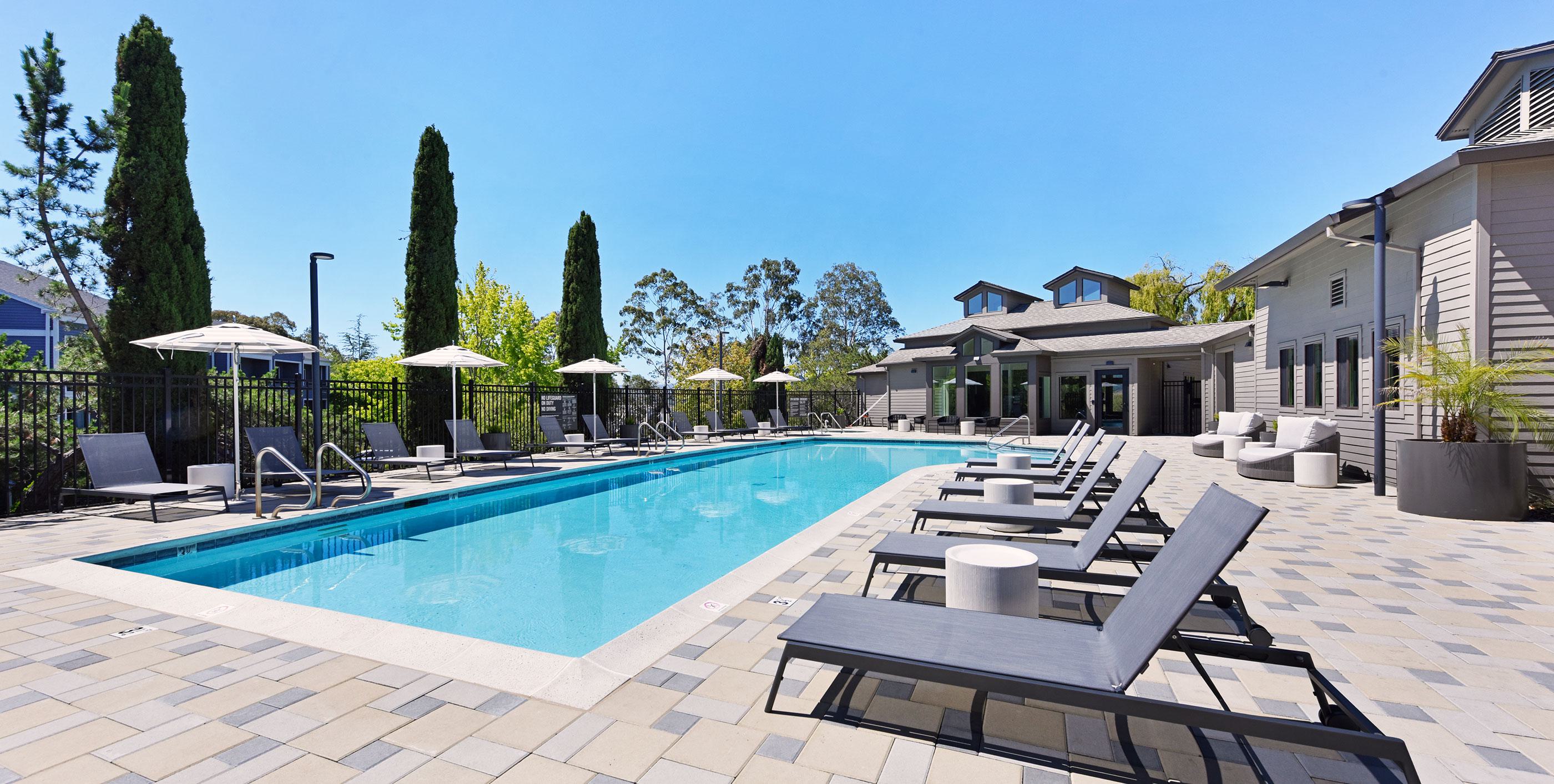 Pool at Tidewood in Larkspur