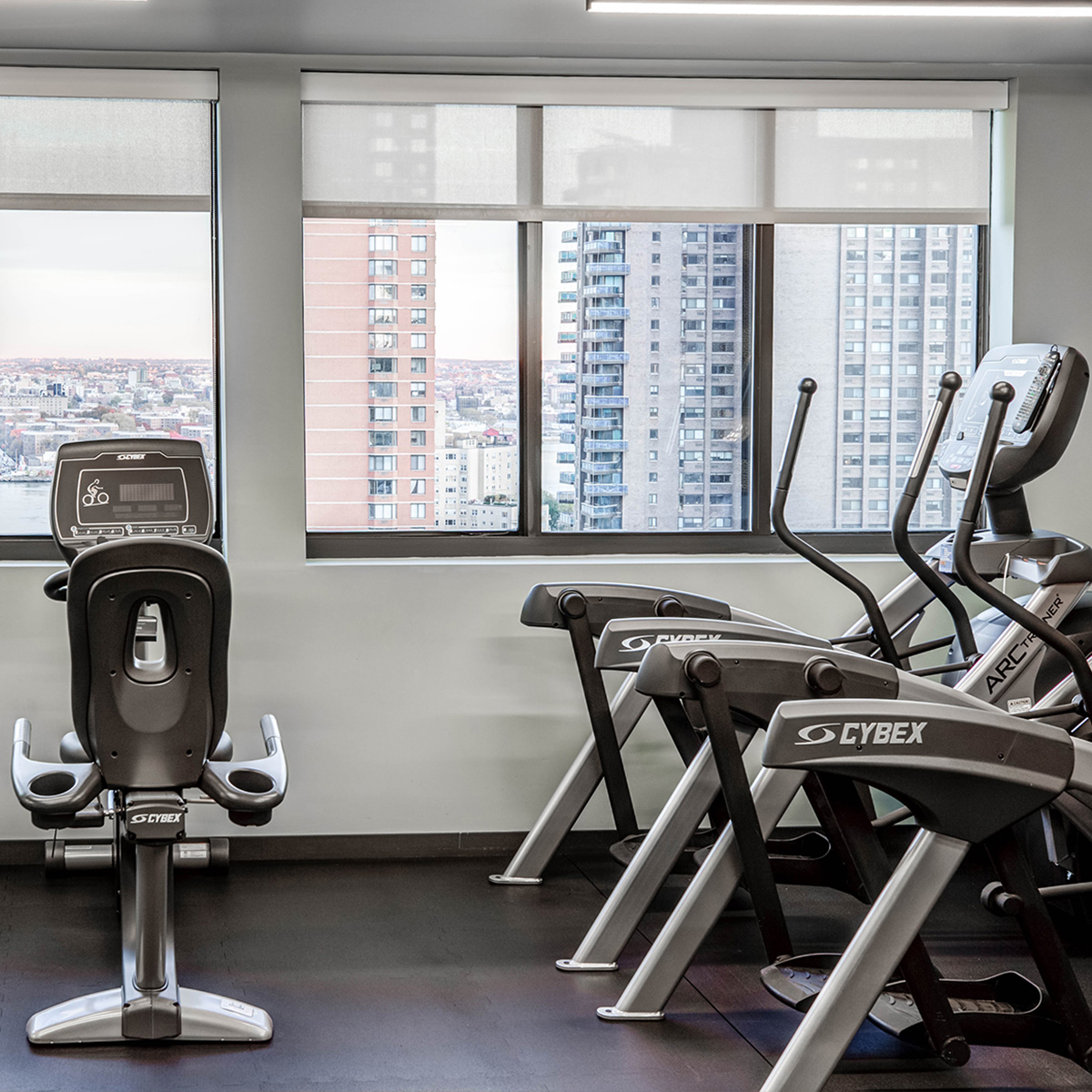 the gym - Luxury studio apartment building amenities - The Cole