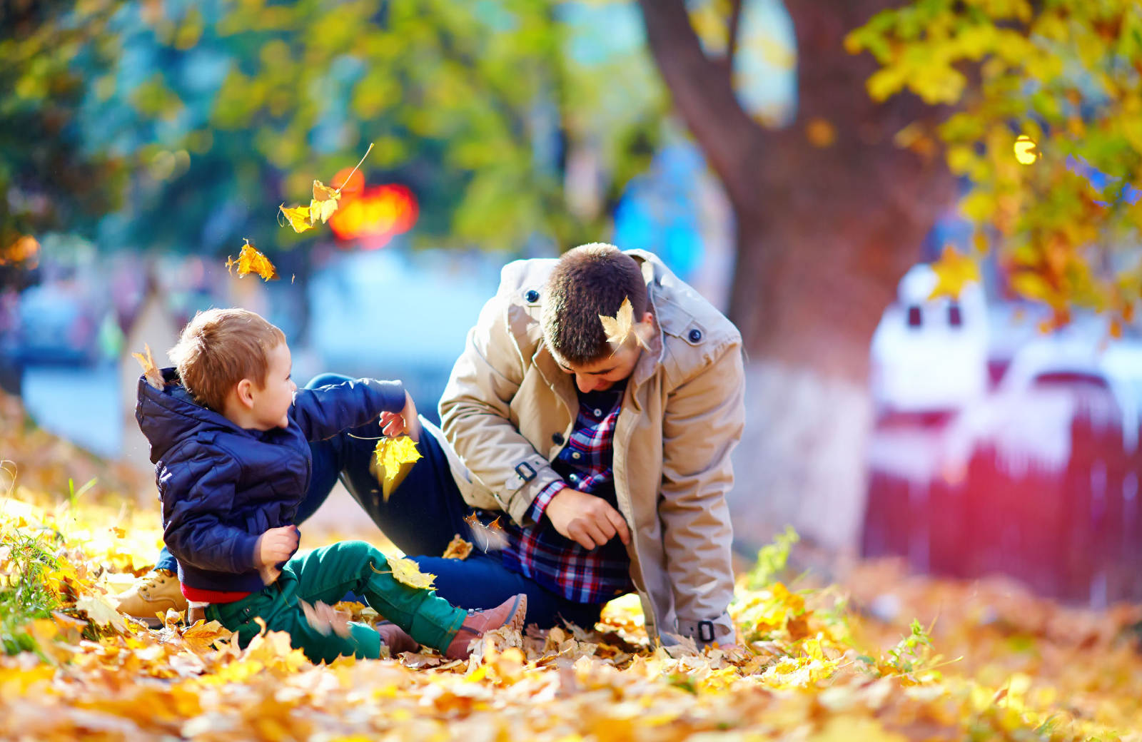 The Waypointe - Father And Son At The Park