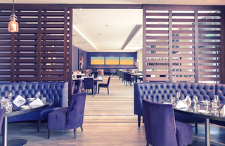 A modern restaurant dining room