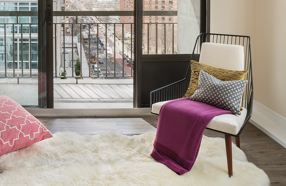 gym entrance - Luxury studio apartment buidling amenities - The Cole