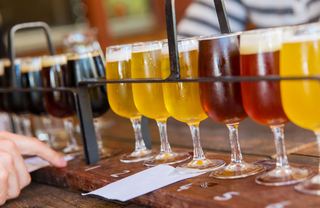 goblets of beer