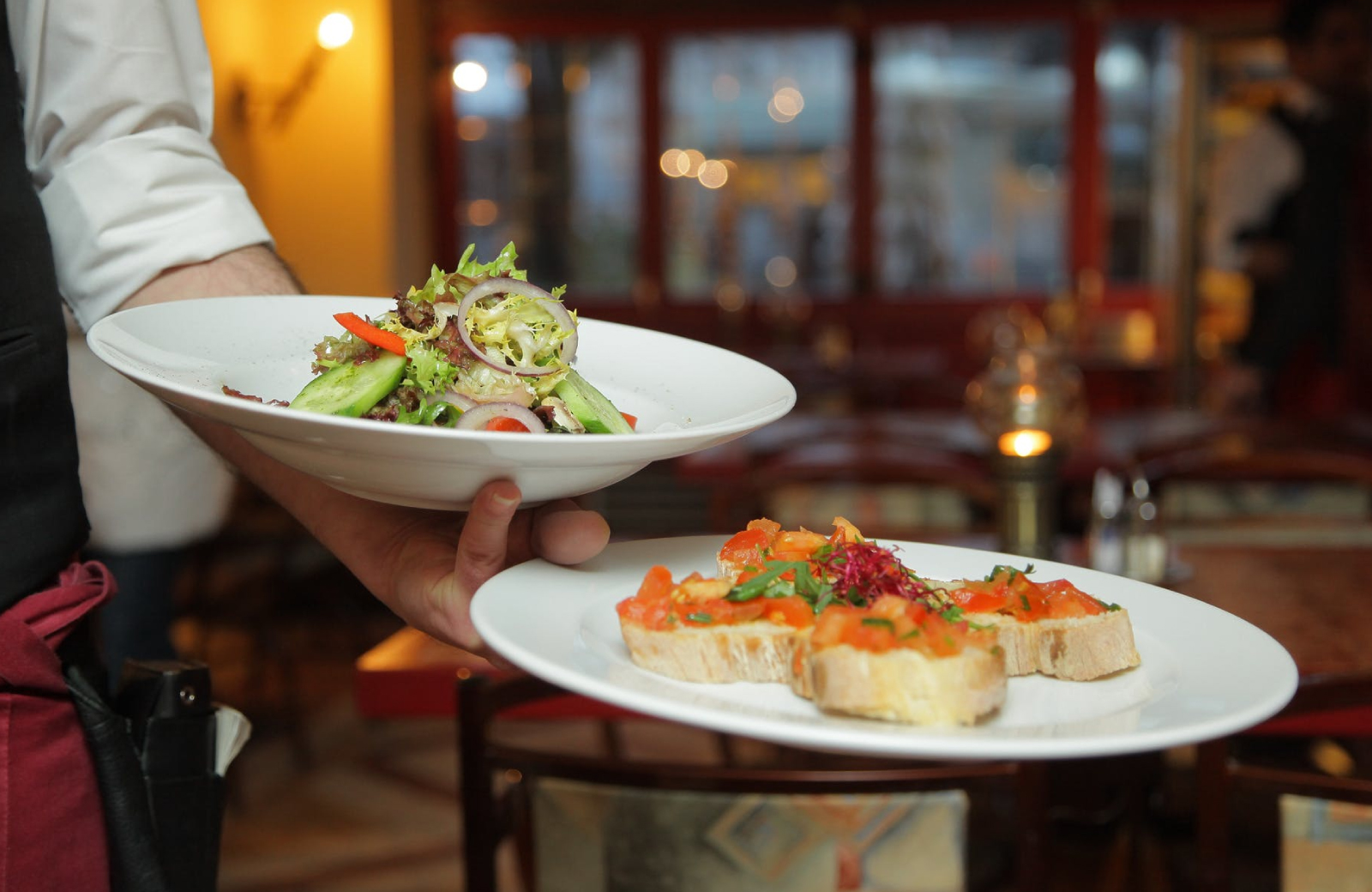 plated food in fine dining