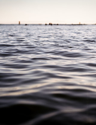 Close up of the San Francisco Bay.