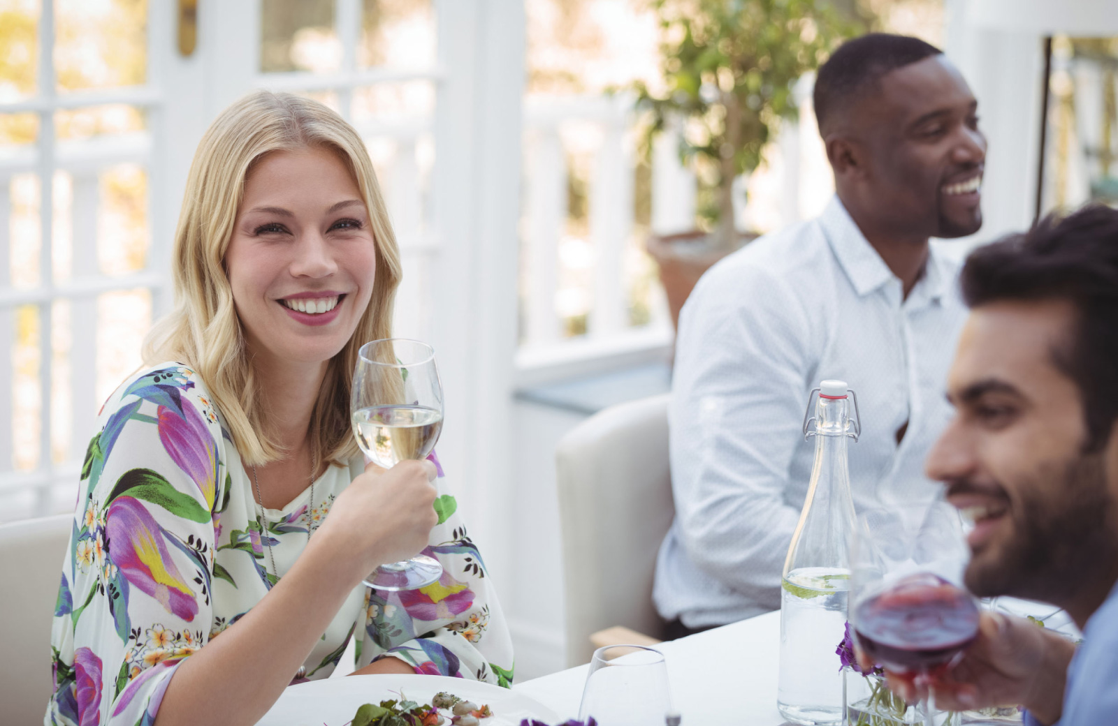 people dining the arbors