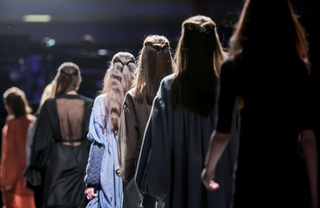 models on the runway