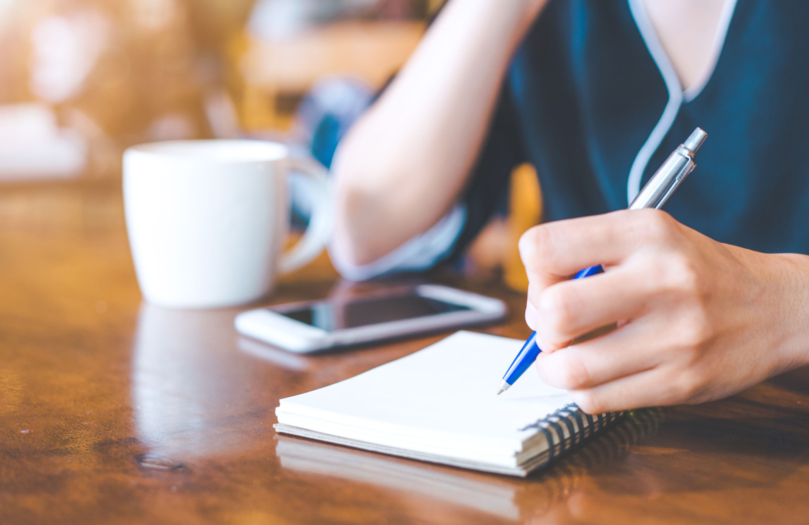 writing down notes