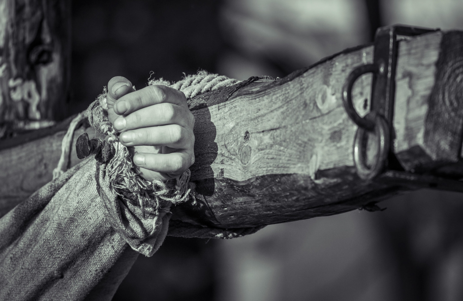 crucified hand