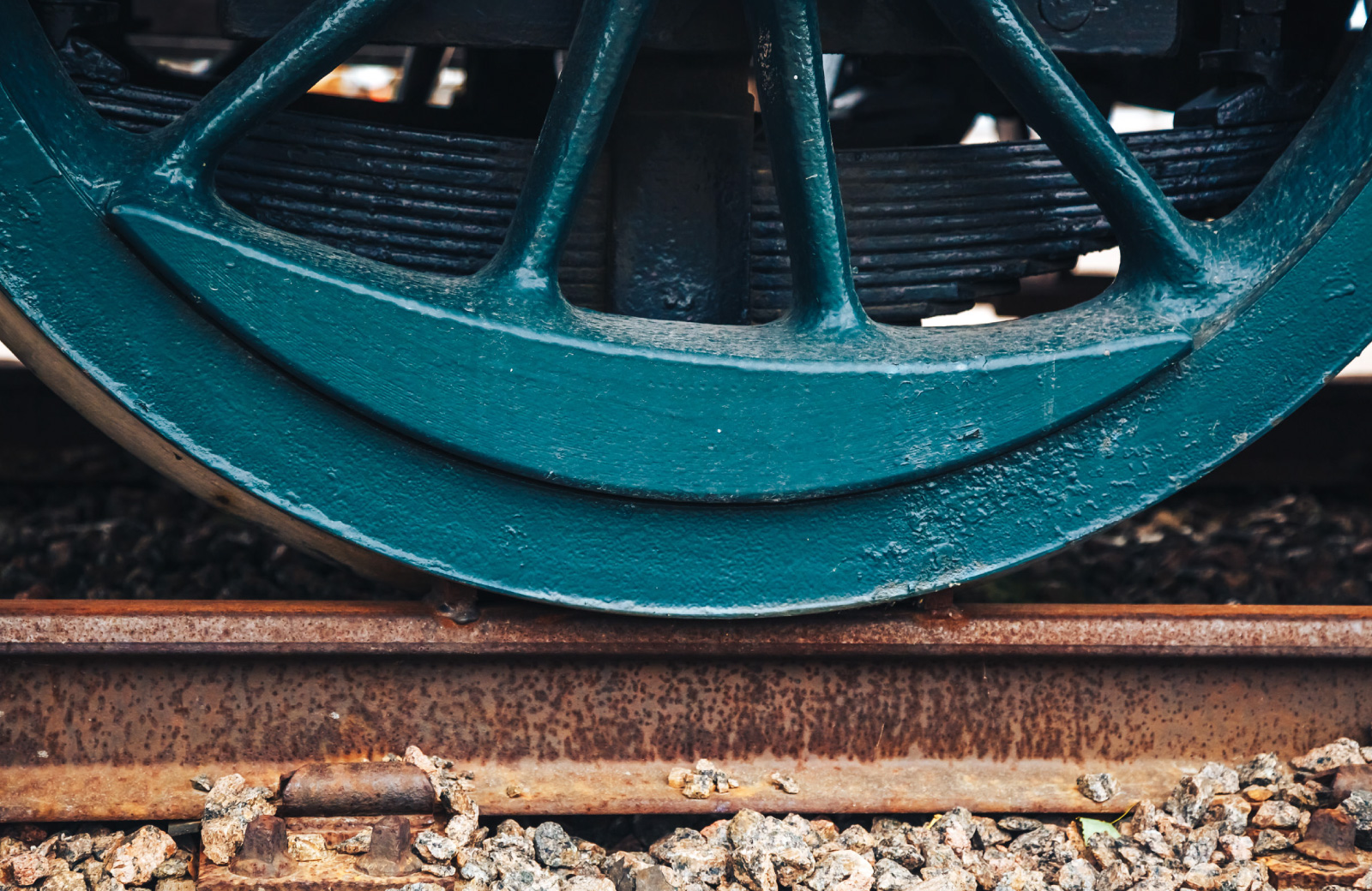 wheel on a train