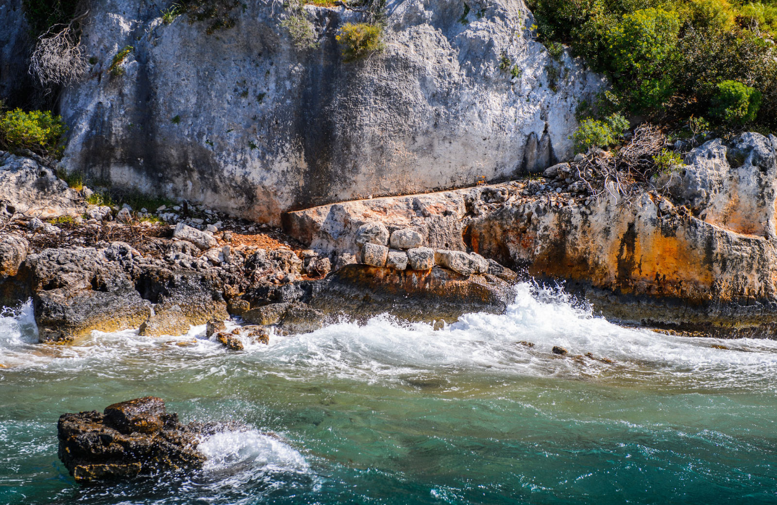 beach at the sunken city