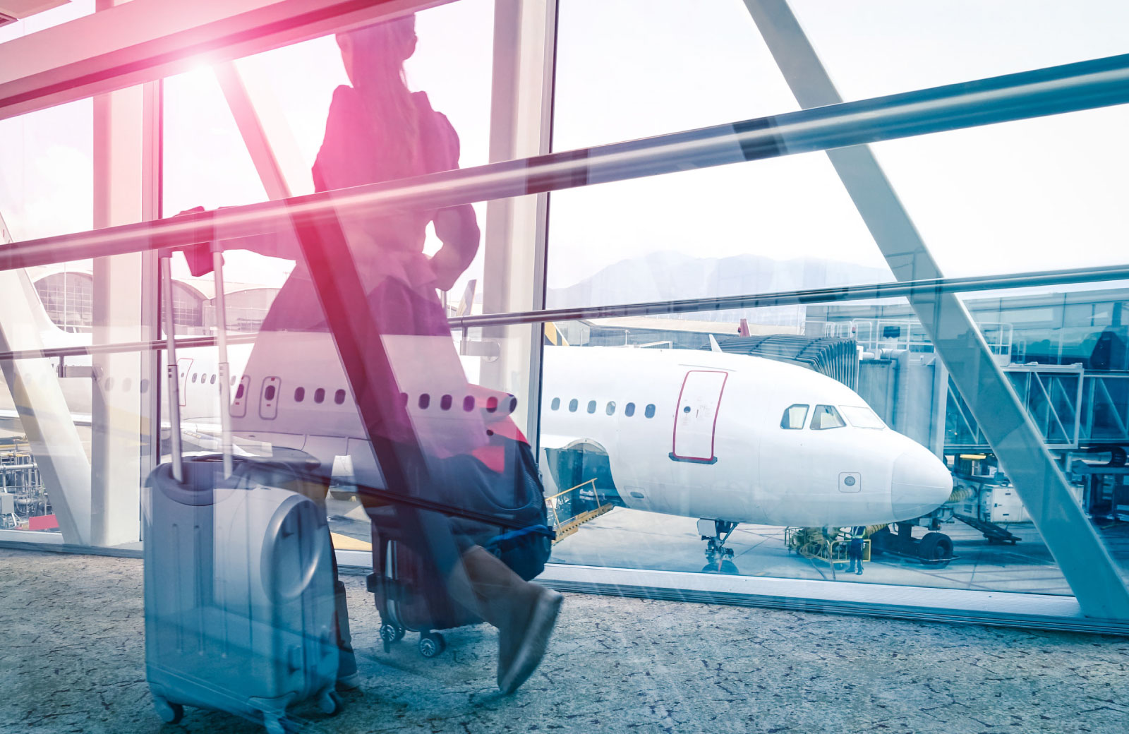 woman in airport