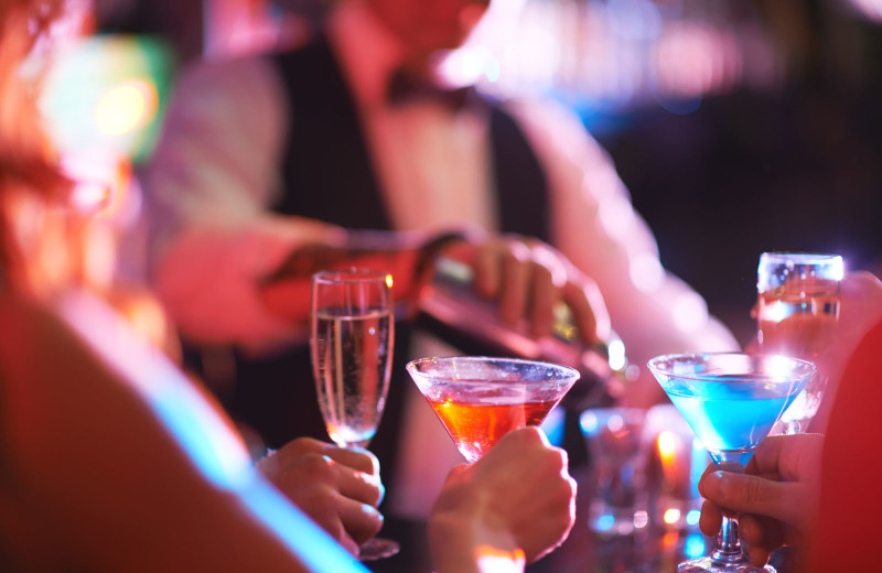 cocktail drinks in a bar